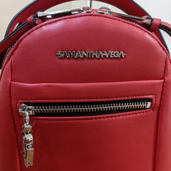 Like new Japan Samantha Vega red mini backpack - Picture 5 of 8